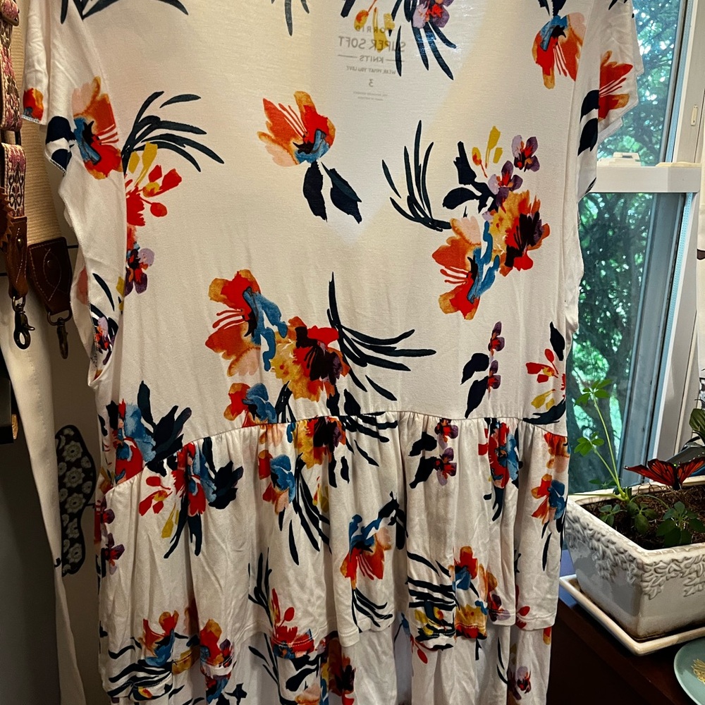 Torrid Super Soft Knit Top with Floral Design